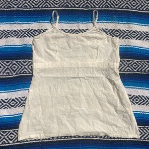 Siyahi Side Zipper Off White Camisole Tank Top Women's M